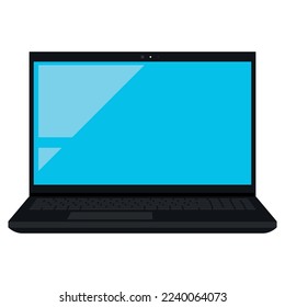 Laptop Device Cartoon Style Vectorart
