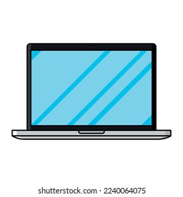 Equipo portátil Estilo de caricatura Vectorart