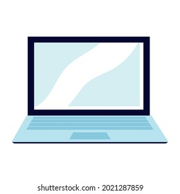 laptop device digital icon isolated