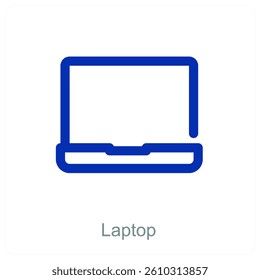 Laptop and device icon concept