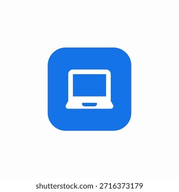 laptop device icon sign vector