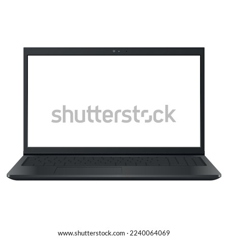 Laptop Device Realistic Style Vectorart