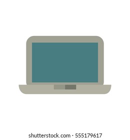 laptop device technology digital icon vector illustration eps 10