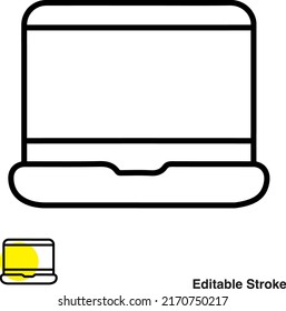 Vektorliniensymbol für Notebook-Geräte