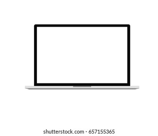 Laptop display on isolate background.