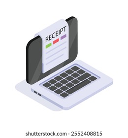 Una computadora portátil que muestra un Comprobante y un gráfico de barras para el seguimiento financiero