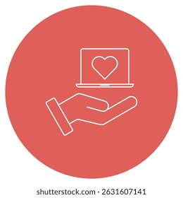 Laptop Donation icon, Empowering Minds, One Laptop at a Time, Bridge the Digital Divide Donate Your Laptop Today, vector
