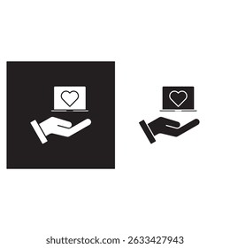 Laptop Donation icon, Empowering Minds, One Laptop at a Time, Bridge the Digital Divide Donate Your Laptop Today, vector