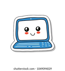 laptop doodle icon