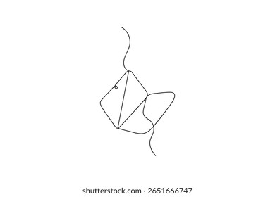 A laptop drawing in one line laptop art and vector illustration design
