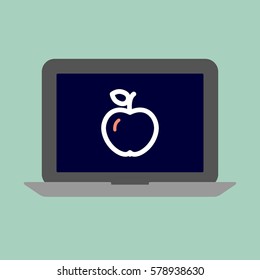 Laptop-Bildungskonzept