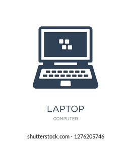 laptop educational tool icon vector on white background, laptop educational tool trendy filled icons from Computer collection, laptop educational tool vector illustration