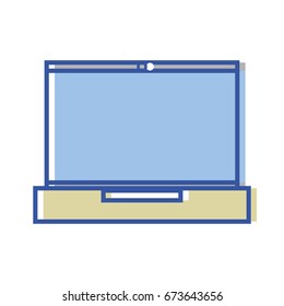 laptop electronic technology to information connection