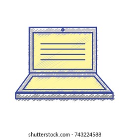 laptop electronic technology with screen design
