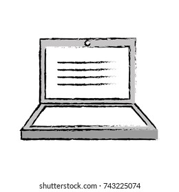 laptop electronic technology with screen design