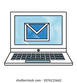 laptop email notification message social media