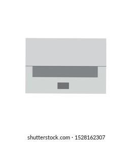 laptop with empty space on white background, icon, logo, symbol, vector, flat.
