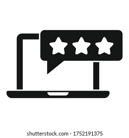 Un icono de contenido atractivo para un portátil. Ilustración sencilla de portapapeles icono vector de contenido para diseño web aislado en fondo blanco
