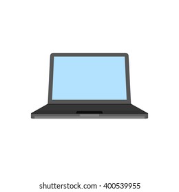 Laptop. Eps 10 vector illustration. Isolated