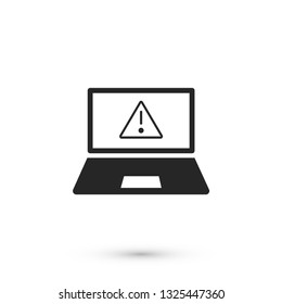 laptop error vector eps 10 icon