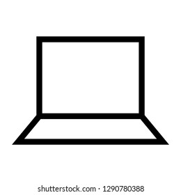 laptop favorites icon vector