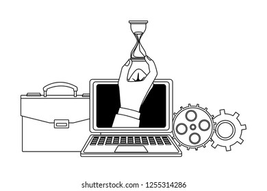 laptop financial icon