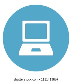 Laptop Flat Colored Icon