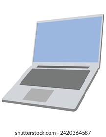 Laptop in flachem Design