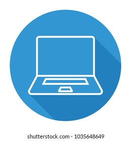 Laptop flat icon