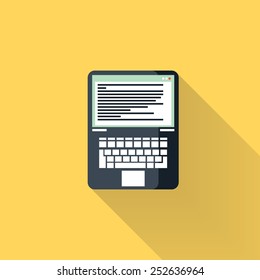 Laptop Flat Icon.