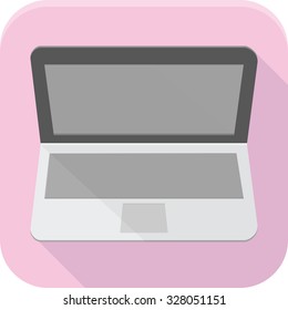 Laptop flat icon
