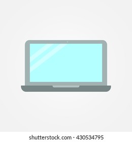 Laptop flat icon
