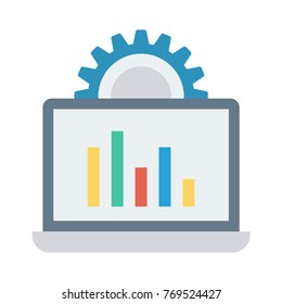 Laptop flat icon 