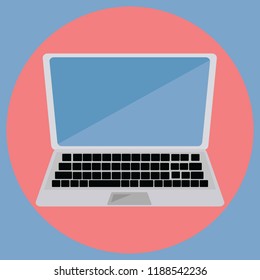 Laptop Flat icon design elements