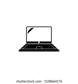 laptop flat icon design vector template