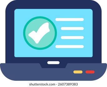 Laptop Flat Illustration Vector Design