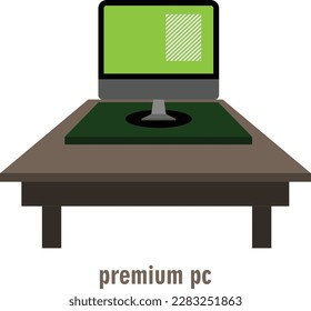 Laptop-flache Vektorgrafik-Illustration