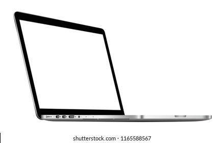 Laptop in a flat vector style