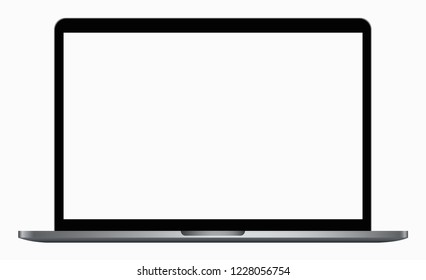 Laptop in a flat vector style