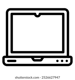 Laptop Freelancer icon vector illustration