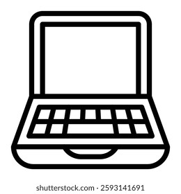 Laptop Glyph Icon Design For Personal nad Commercial Use