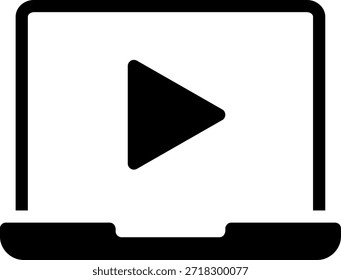 Vector de ilustración de icono de glifo portátil