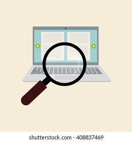 laptop graphic design , vector illustration