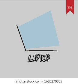 laptop graphic vector illustration, it can be used for icons, web logos, profile icons and even application logos, and laptop product logos
