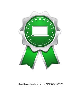 Laptop Green Vector Icon Design