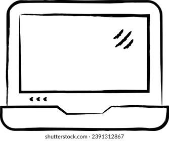 Ilustración vectorial de mano para portátiles
