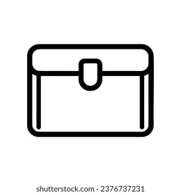 Laptop handbag icon. Notebook case, businessman, briefcase. Vector illustration