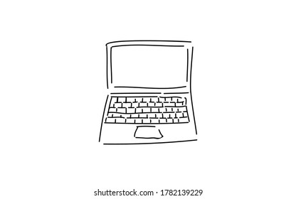 パソコン イラスト 手書き のベクター画像素材 画像 ベクターアート Shutterstock