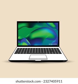 Laptop with hd wallpaper, hd wallpaper design with laptop