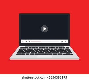 Laptop High Quality 2D vector illustration Transparent background	
